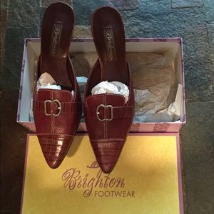 Brighton slides, low heel. NWT in box. Size 8.5